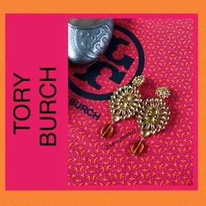 TORY BURCH Beaded Chandelier Earrings